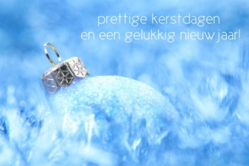 Vrijdag 23 december 2022 vanaf 16.00 uur tot en met vrijdag 6 januari 2023 zijn wij gesloten i.v.m. de kerstvakantie!
